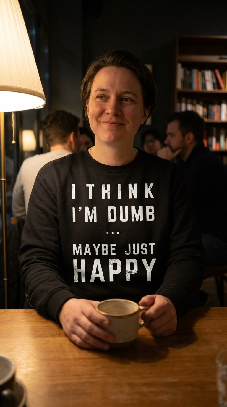 Think I'm Dumb funny sweatshirt in black