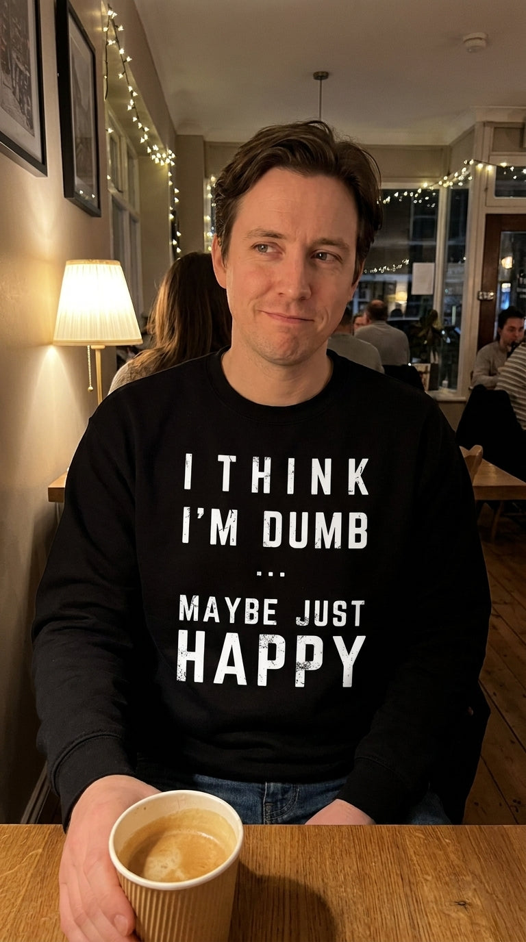 Think I'm Dumb funny sweatshirt in black
