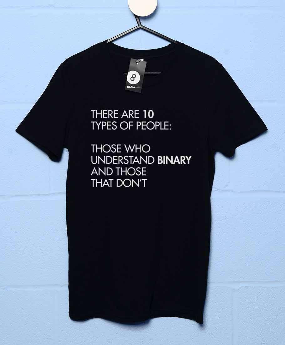 10 Types Of People Binary T-Shirt For Men 8Ball
