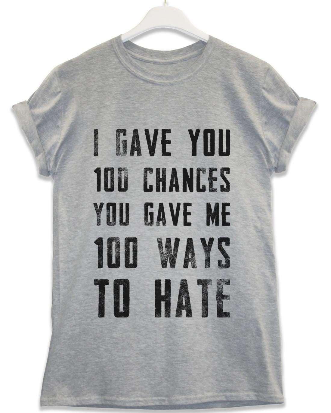 100 Ways to Hate Lyric Quote Graphic T-Shirt For Men 8Ball
