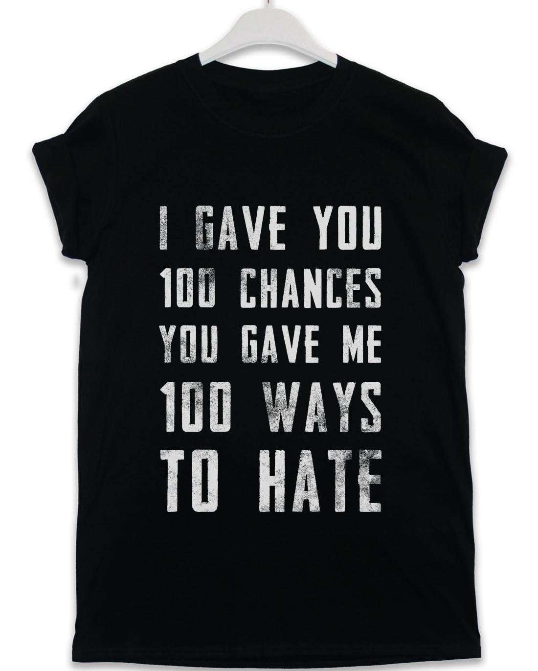 100 Ways to Hate Lyric Quote Graphic T-Shirt For Men 8Ball
