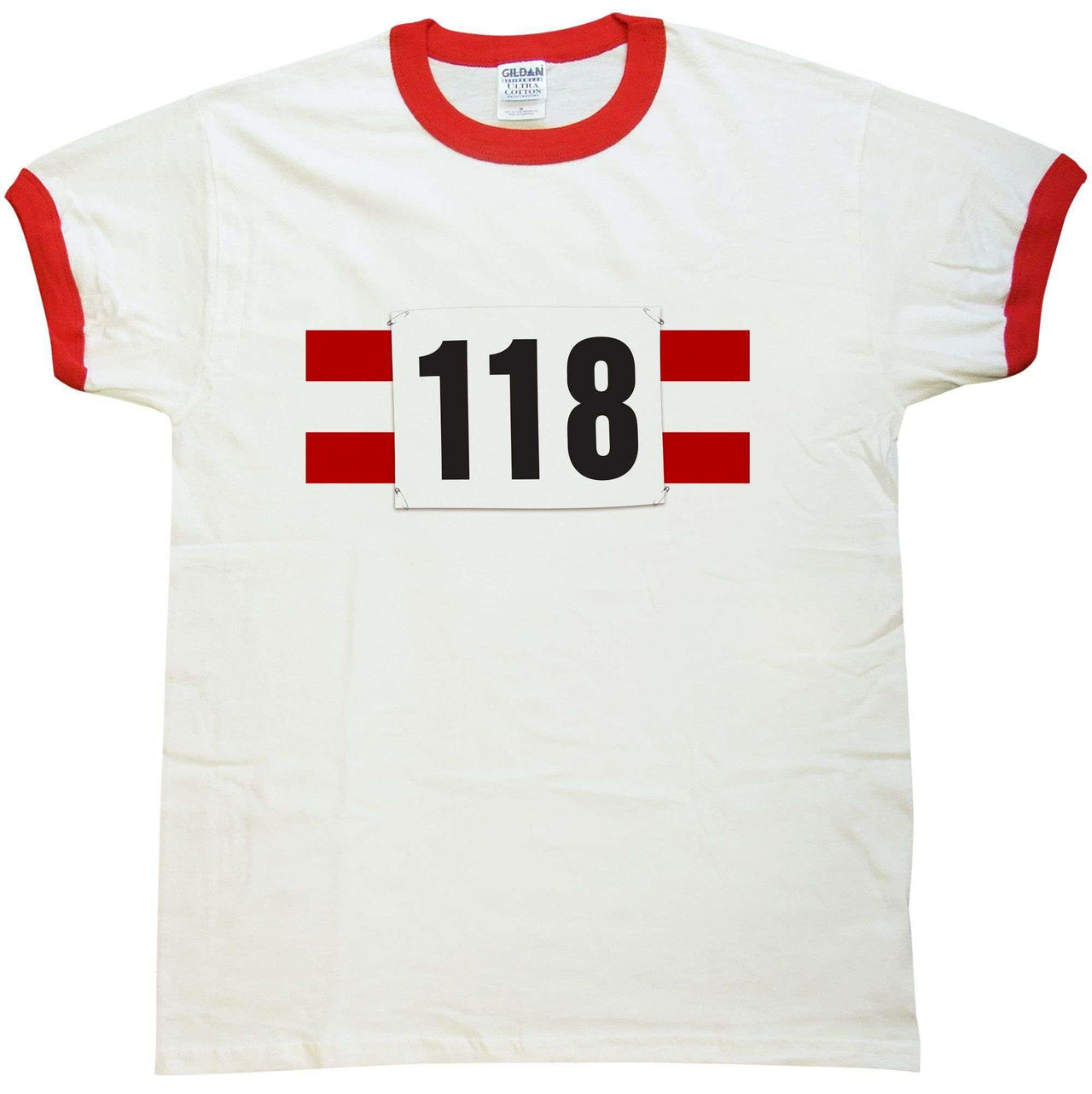 118 Fancy Dress Ringer Mens T-Shirt 8Ball