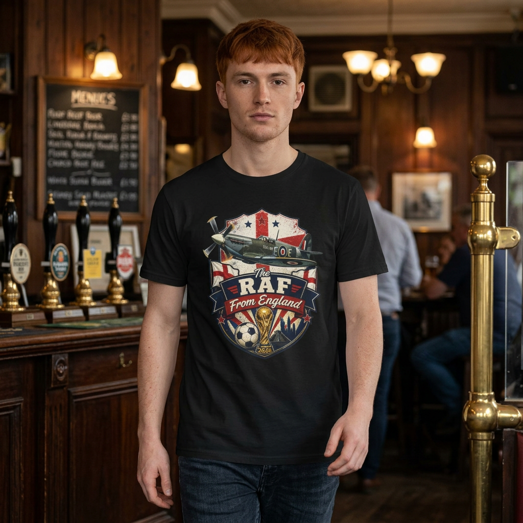 The RAF From England Shot Them Down T-Shirt – England Supporters World Cup 2026 Tee