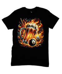 Thumbnail for 8 Ball Beer Graphic T‑Shirt – Unisex Pool & Beer Design Tee