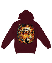 Thumbnail for 8 Ball Beer Back Printed Hoodie