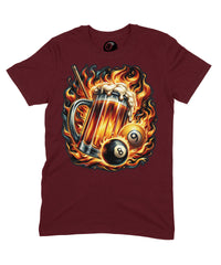 Thumbnail for 8 Ball Beer Graphic T‑Shirt – Unisex Pool & Beer Design Tee