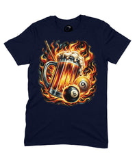 Thumbnail for 8 Ball Beer Graphic T‑Shirt – Unisex Pool & Beer Design Tee