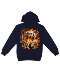 Thumbnail for 8 Ball Beer Back Printed Hoodie