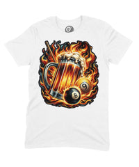 Thumbnail for 8 Ball Beer Graphic T‑Shirt – Unisex Pool & Beer Design Tee