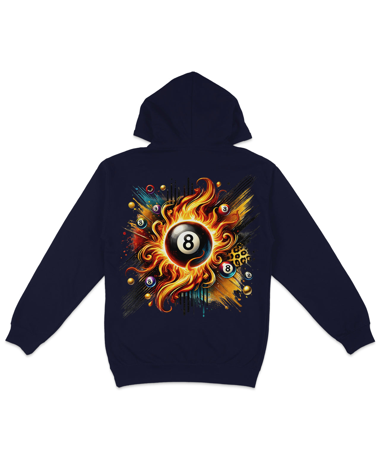 8 Ball Collective Back Printed Hoodie