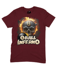 Thumbnail for 8 Ball Inferno Graphic T‑Shirt – 100% Cotton Unisex Pool & Billiards Tee
