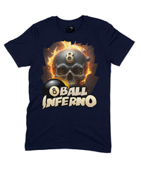 Thumbnail for 8 Ball Inferno Graphic T‑Shirt – 100% Cotton Unisex Pool & Billiards Tee