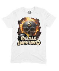 Thumbnail for 8 Ball Inferno Graphic T‑Shirt – 100% Cotton Unisex Pool & Billiards Tee