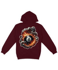 Thumbnail for Smoking 8 Ball Back Printed Hoodie