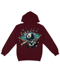 Thumbnail for 8 Ball Pool Table Back Printed Hoodie