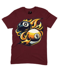 Thumbnail for 8 Ball Versus 9 Ball – Unisex Cotton T-Shirt