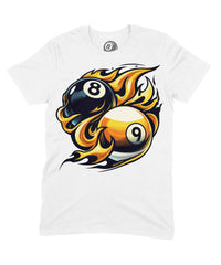 Thumbnail for 8 Ball Versus 9 Ball – Unisex Cotton T-Shirt