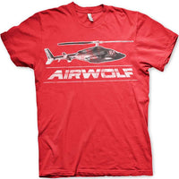 Thumbnail for Airwolf Unisex Distressed Chopper Mens Graphic T-Shirt 8Ball