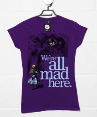 Thumbnail for Alice We're All Mad Here Womens Fitted T-Shirt 8Ball