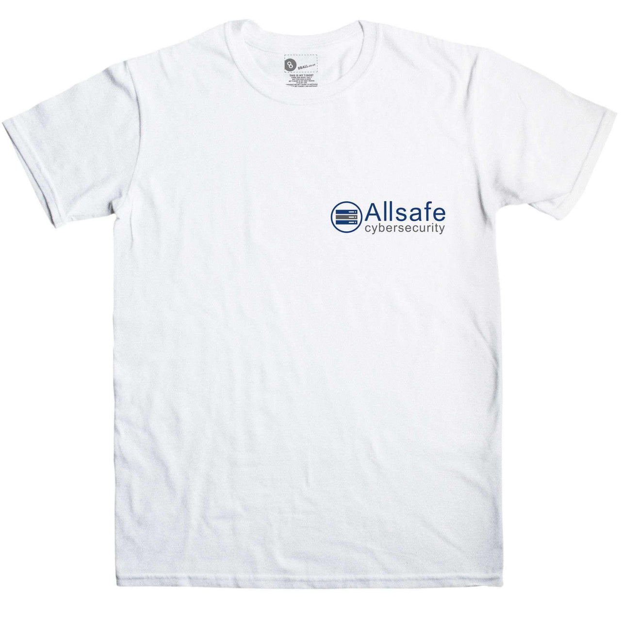 Allsafe Cybersecurity Mens Graphic T-Shirt 8Ball