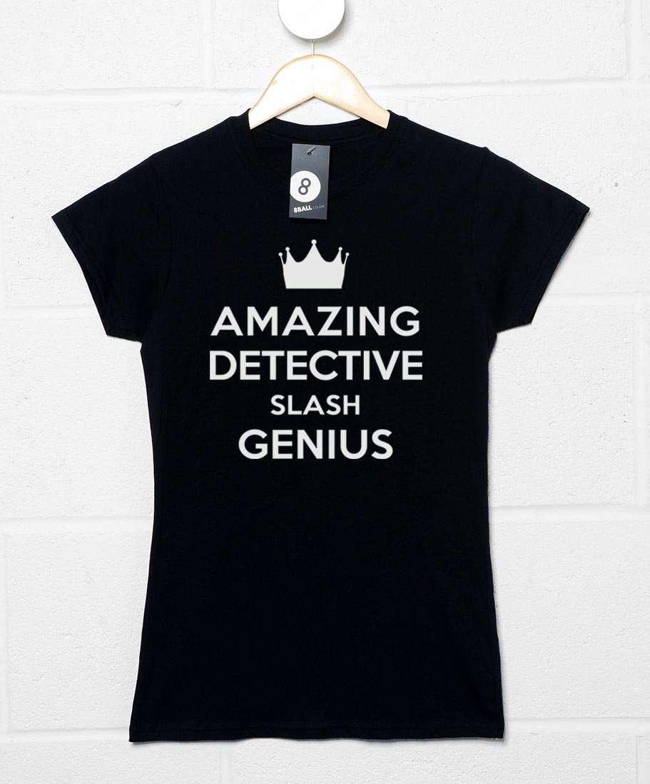 Amazing Detective Slash Genius Womens Fitted T-Shirt 8Ball