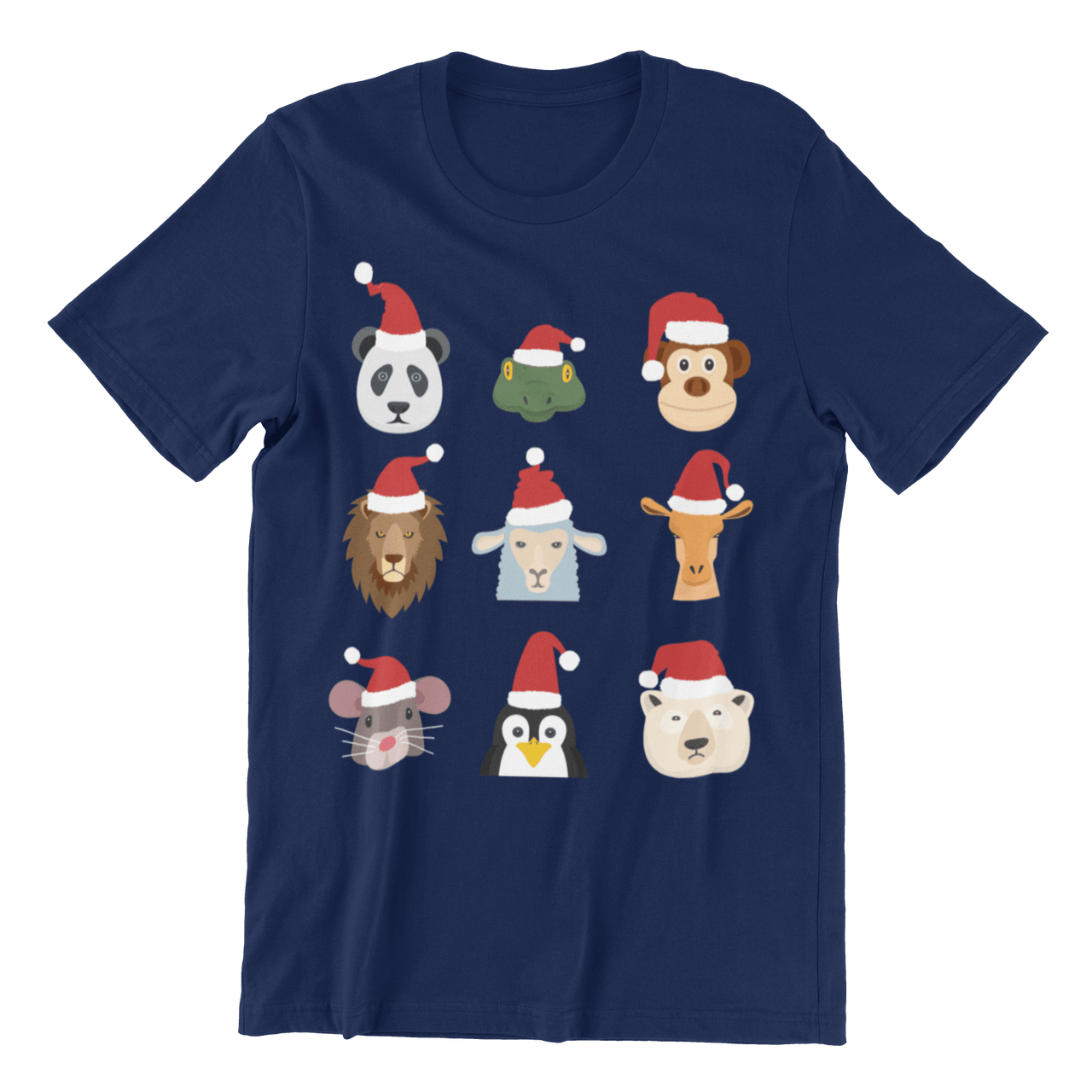 Animals Christmas Childrens T-Shirt 8Ball