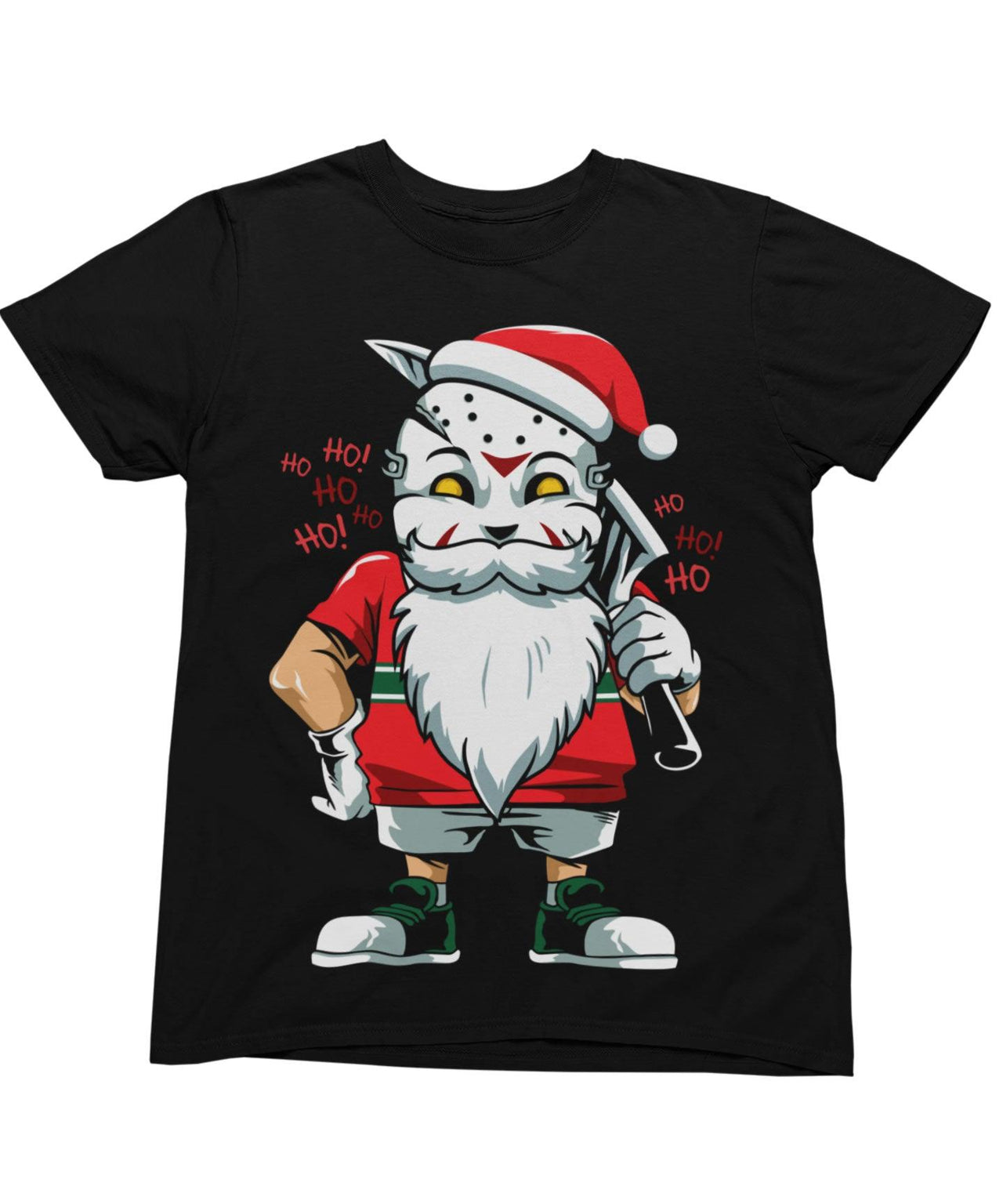 Another Evil Santa Unisex Christmas Graphic T-Shirt For Men 8Ball