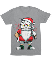 Thumbnail for Another Evil Santa Unisex Christmas Graphic T-Shirt For Men 8Ball