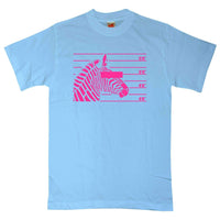 Thumbnail for Arrested Zebra Unisex T-Shirt For Men And Women 8Ball