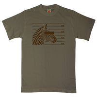 Thumbnail for Arrested Zebra Unisex T-Shirt For Men And Women 8Ball