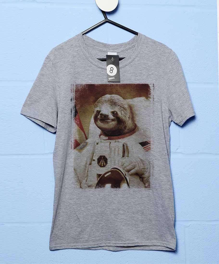 Astronaut Sloth Mens Graphic T-Shirt 8Ball