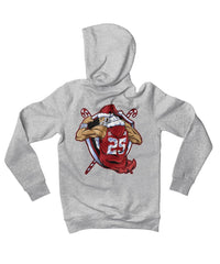 Thumbnail for Athletic Old Man Santa Back Printed Christmas Hoodie For Men and Women 8Ball