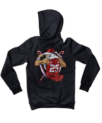 Thumbnail for Athletic Old Man Santa Back Printed Christmas Hoodie For Men and Women 8Ball