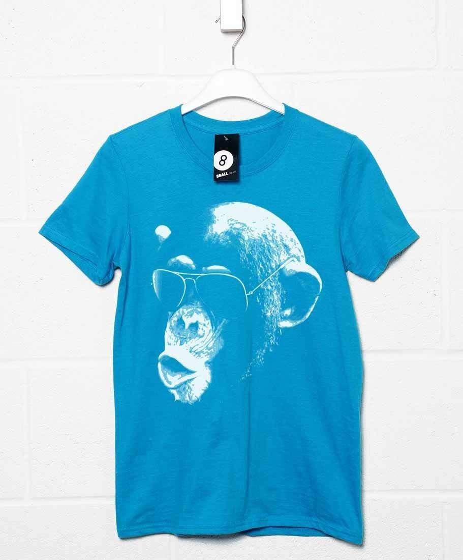 Aviator Chimp Mens Graphic T-Shirt 8Ball