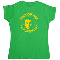 Thumbnail for Back Off Man I'm A Scientist Womens Fitted T-Shirt 8Ball
