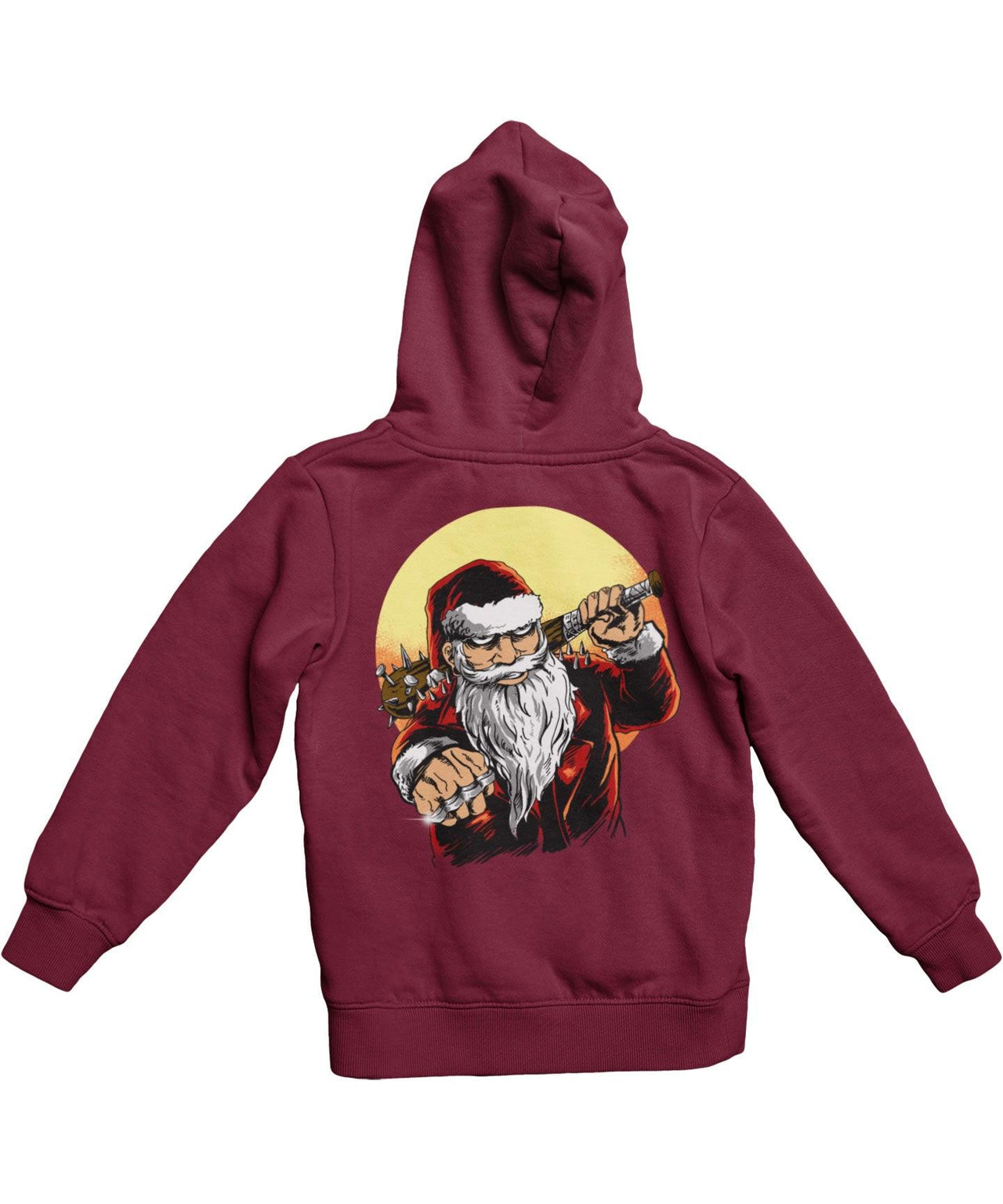 Bad Boy Santa Back Printed Christmas Hoodie For Men and Women 8Ball