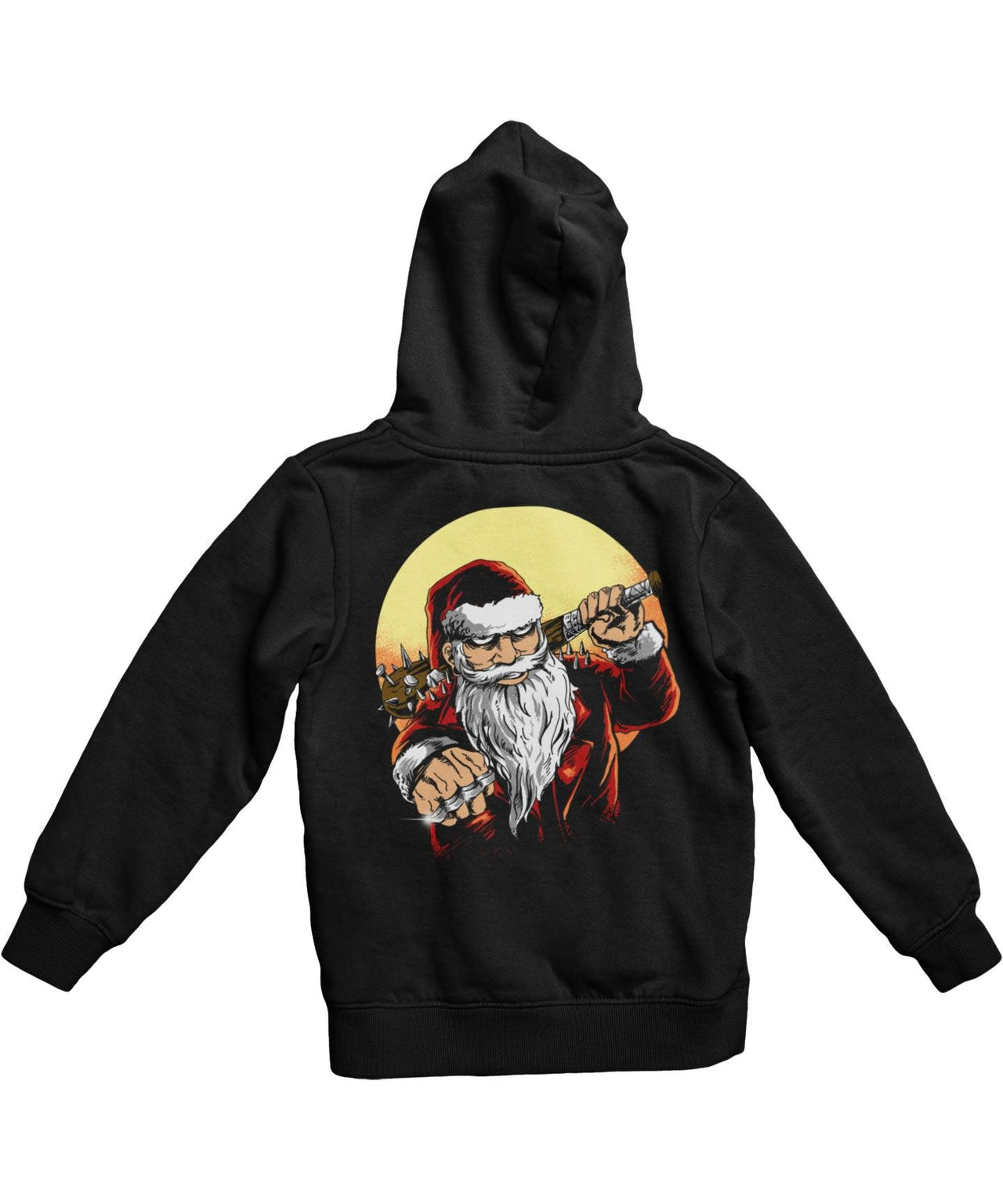 Bad Boy Santa Back Printed Christmas Hoodie For Men and Women 8Ball