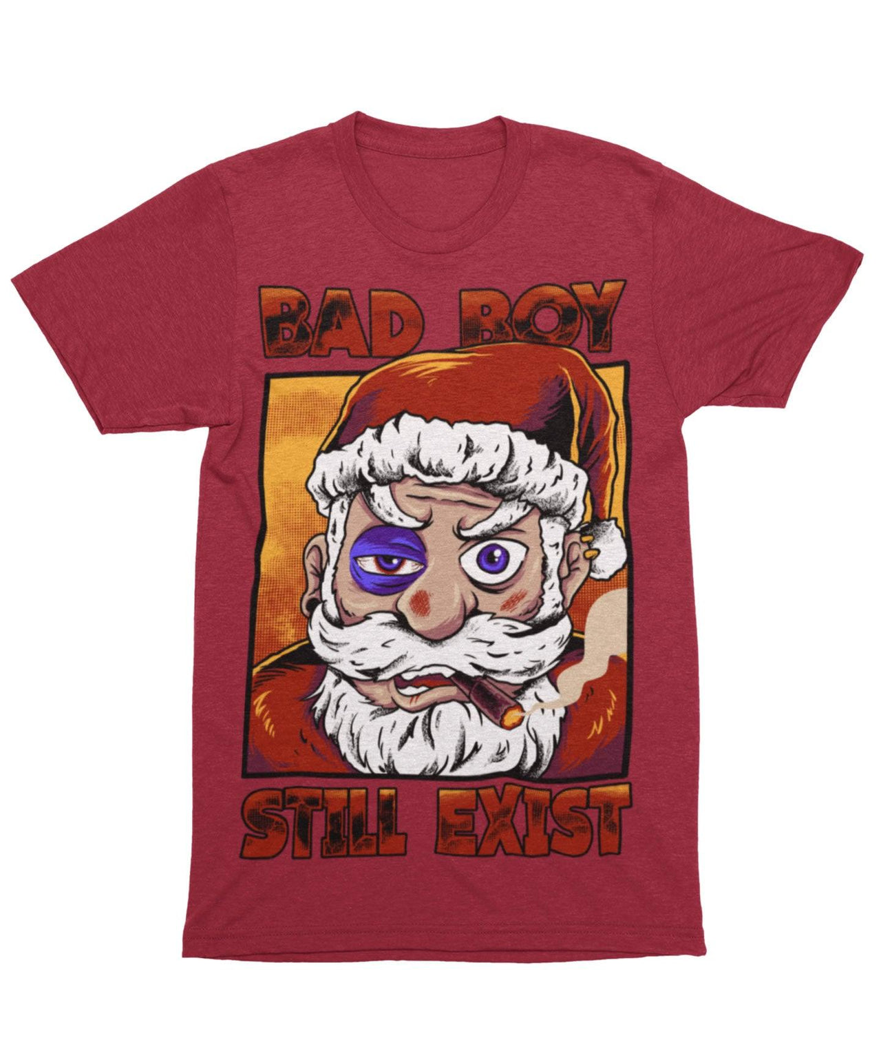 Bad Boy Santa Still Exists Unisex Christmas Graphic T-Shirt For Men 8Ball