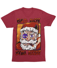 Thumbnail for Bad Boy Santa Still Exists Unisex Christmas Graphic T-Shirt For Men 8Ball