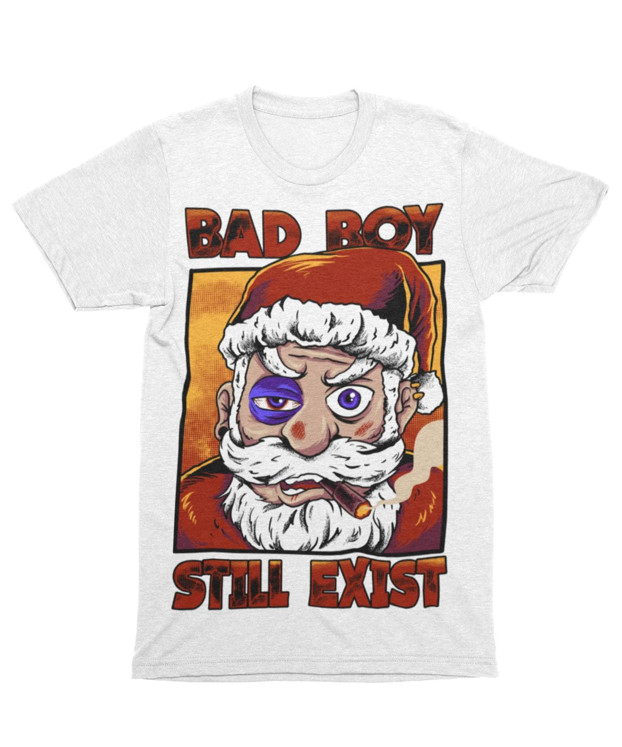 Bad Boy Santa Still Exists Unisex Christmas Graphic T-Shirt For Men 8Ball