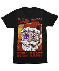 Thumbnail for Bad Boy Santa Still Exists Unisex Christmas Graphic T-Shirt For Men 8Ball