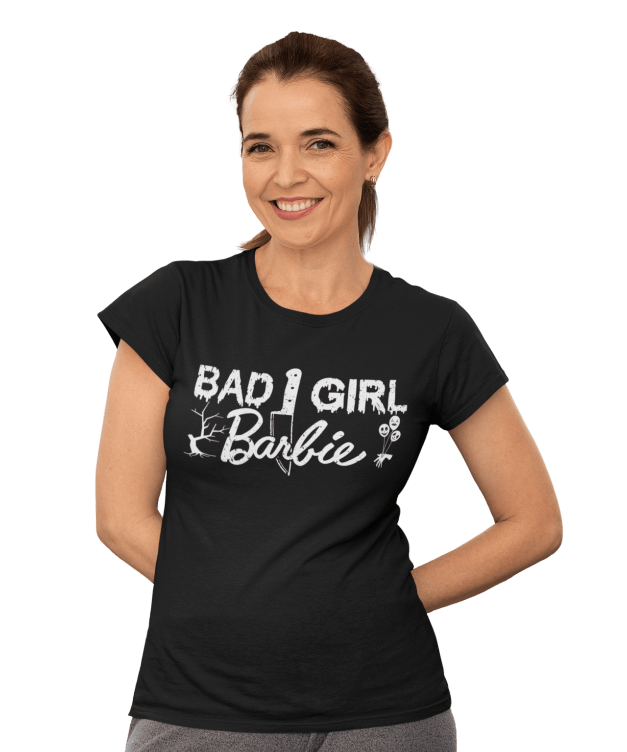 Bad Girl Barbie Womens Fitted T-Shirt 8Ball
