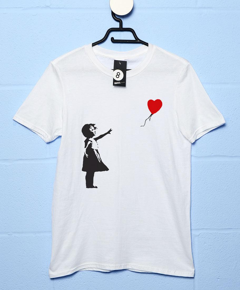 Banksy Balloon Girl T-Shirt For Men 8Ball