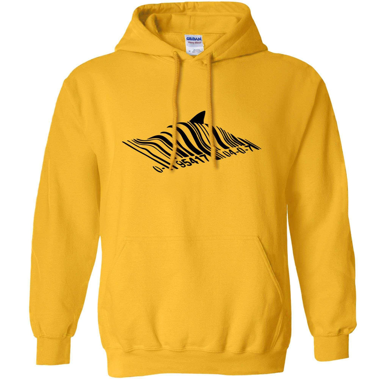 Banksy Barcode Shark Graphic Hoodie 8Ball