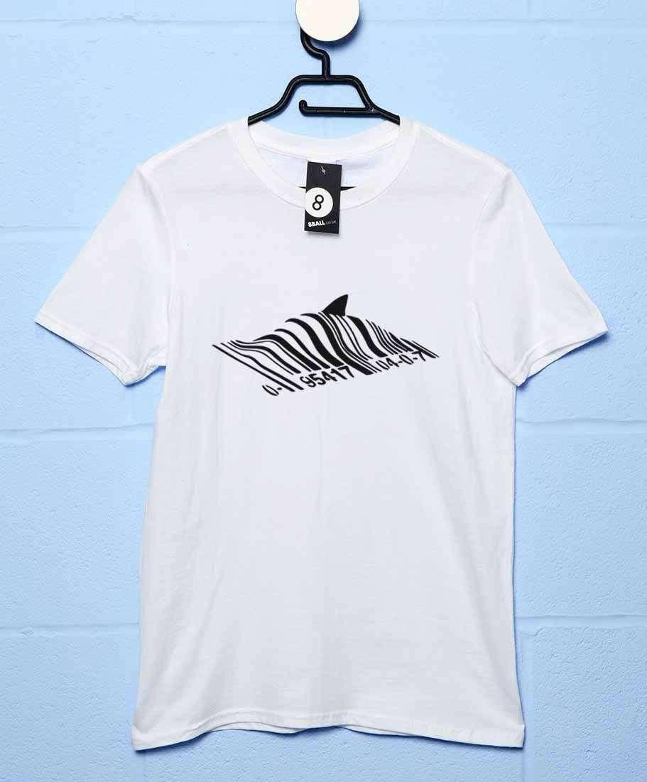 Banksy Barcode Shark Graphic T-Shirt For Men 8Ball