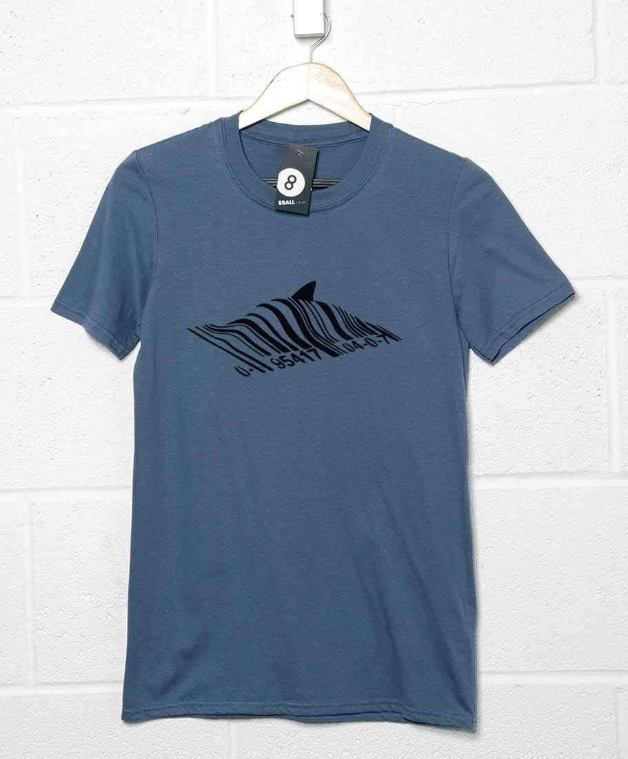 Banksy Barcode Shark Graphic T-Shirt For Men 8Ball
