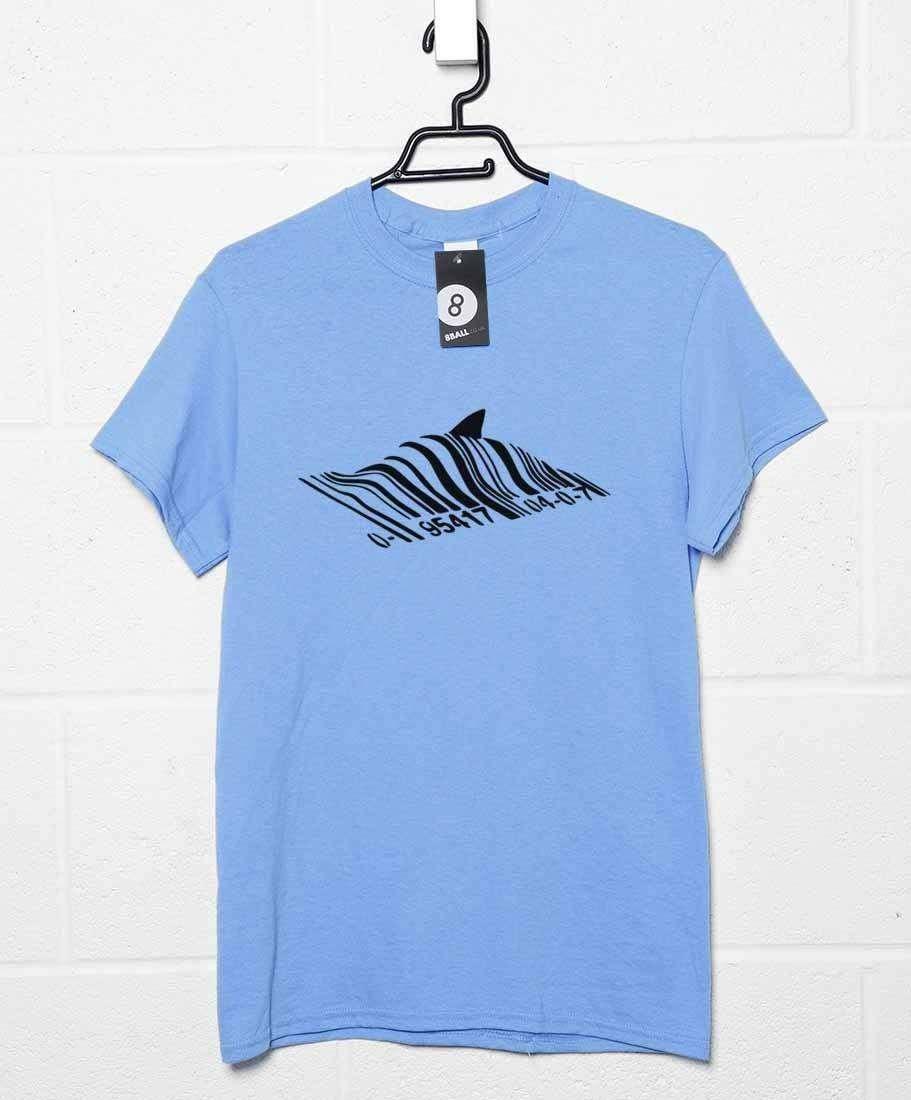 Banksy Barcode Shark Graphic T-Shirt For Men 8Ball