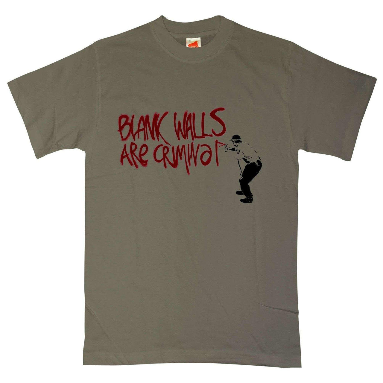 Banksy Blank Walls T-Shirt For Men 8Ball