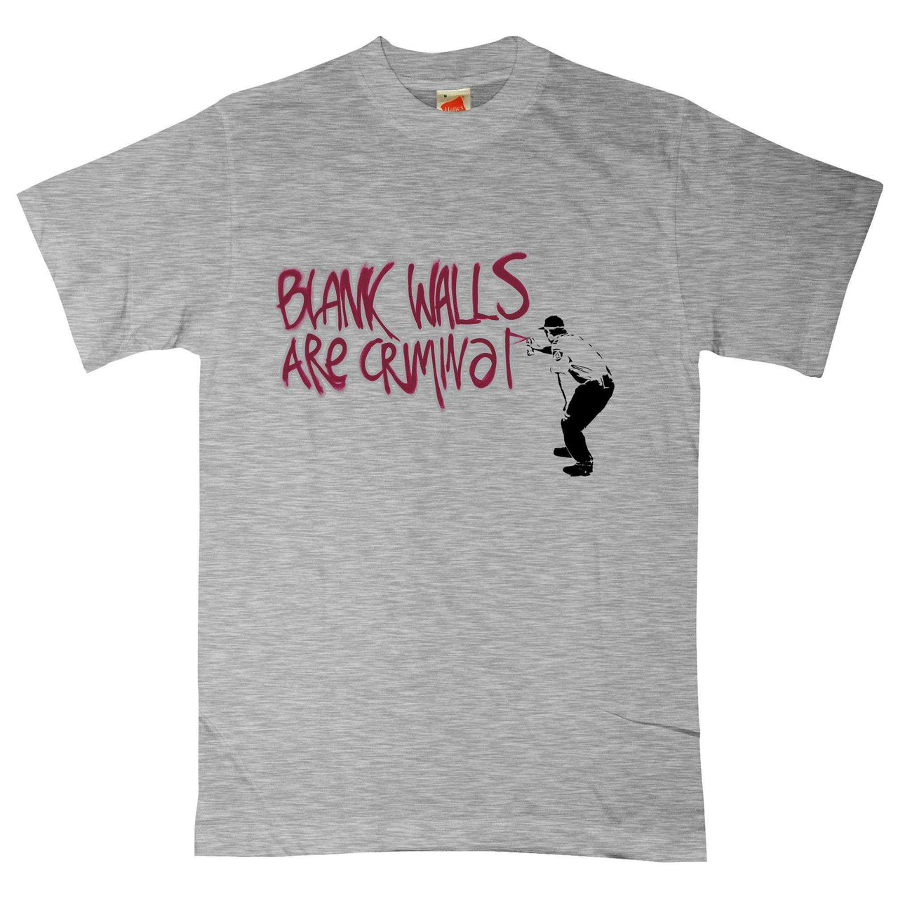 Banksy Blank Walls T-Shirt For Men 8Ball