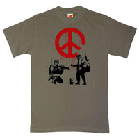 Thumbnail for Banksy CND Soldiers Graphic T-Shirt For Men 8Ball